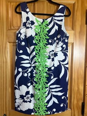 Lilly Pulitzer Delia Shift Dress in Bright Navy Johnny B
